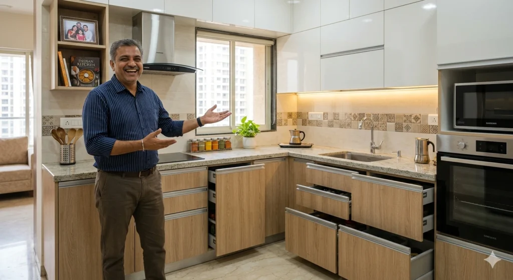 plywood kitchen